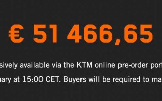 51446.65欧元，限量154台，KTM&巴博斯新车发售