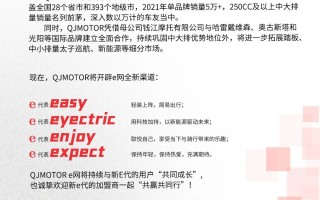 摩之未 踏开来 QJMOTOR E网络 招商啦