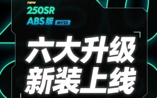 全新22款250SR ABS版六大升级，新装上市